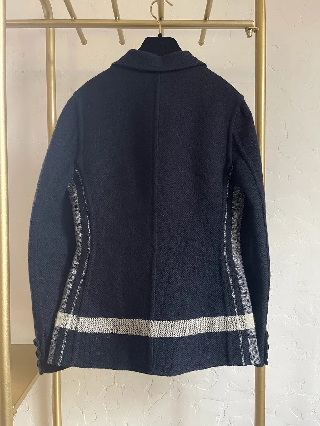 Dior Navy Wool Jacket Navy Wool Very good - Back View