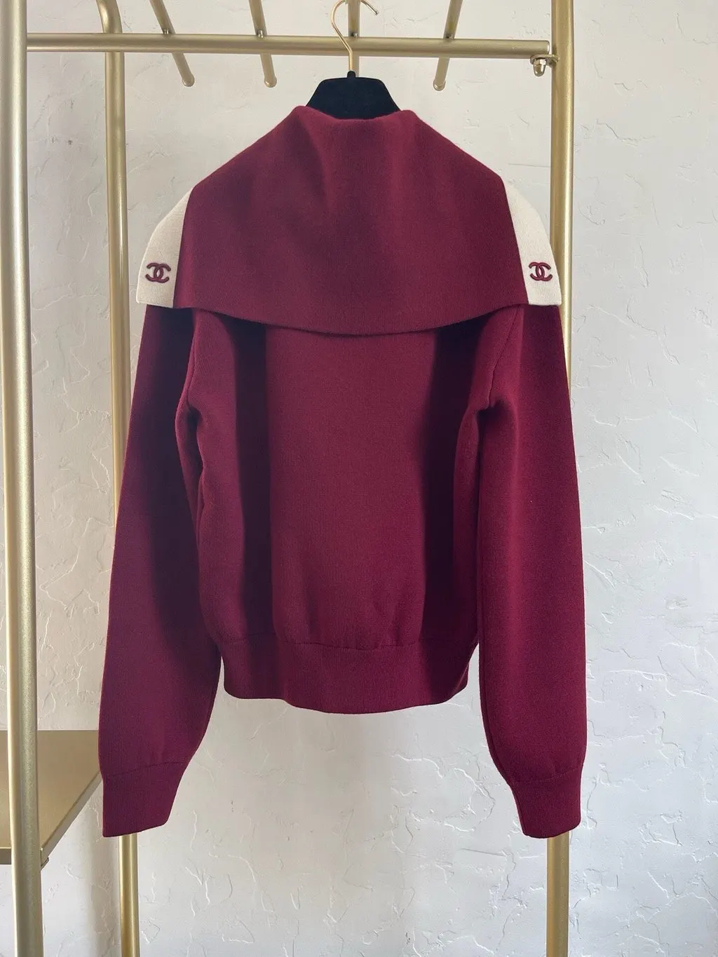 Chanel 26B Wool Knitwear MultiColor Wool Never worn, with tag - Back View