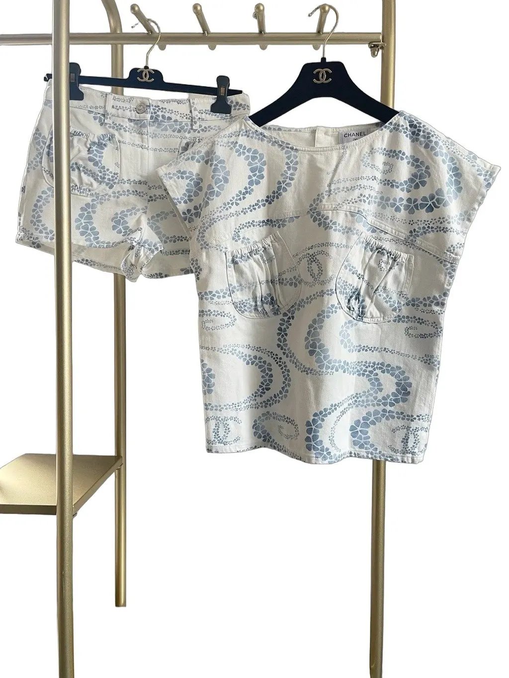 Chanel 25M Coco Beach Cotton Shorts MultiColor Cotton Very good - Front View