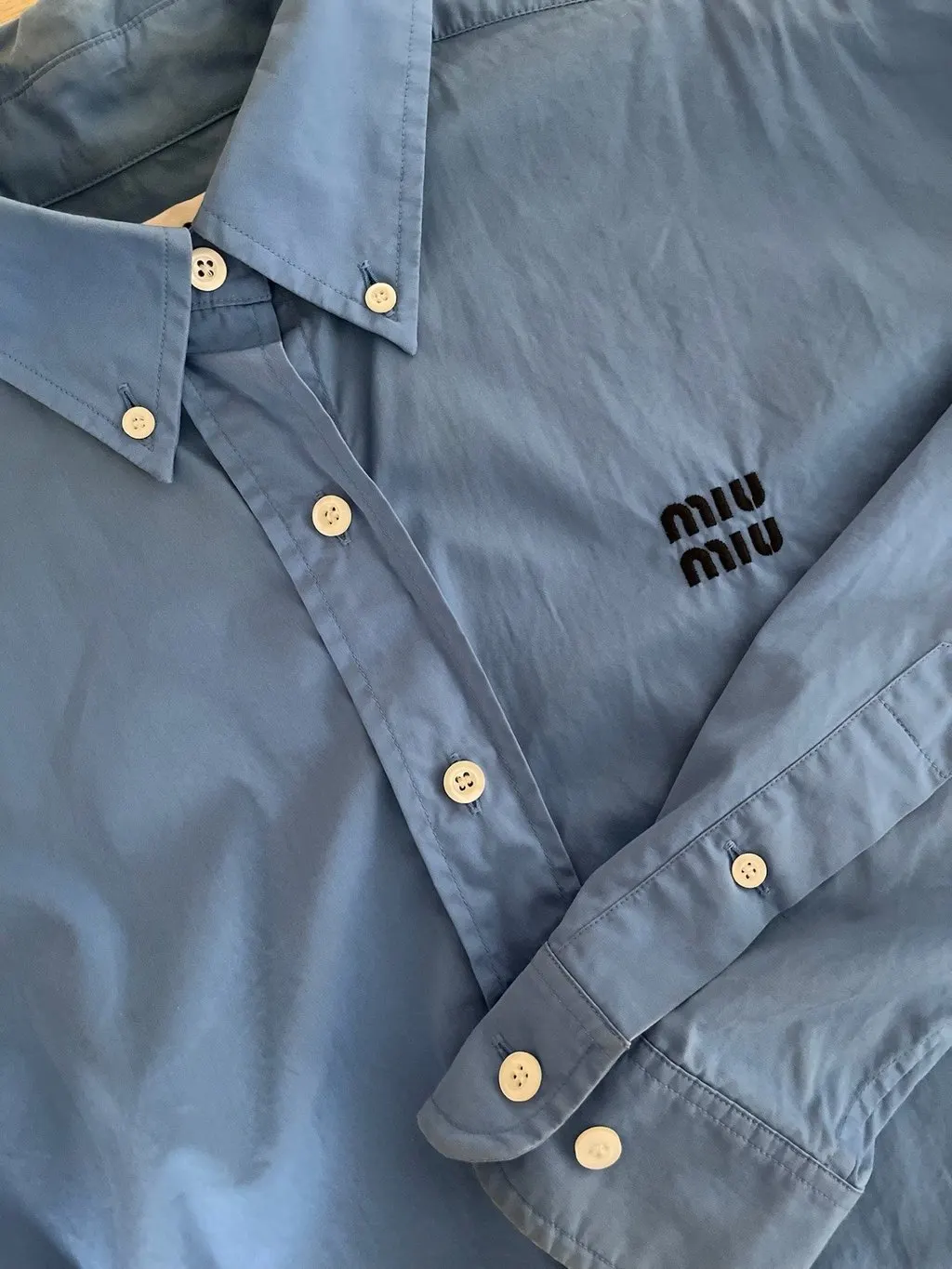 Miu Miu Blue Cotton Top Blue Cotton Very good - Box View