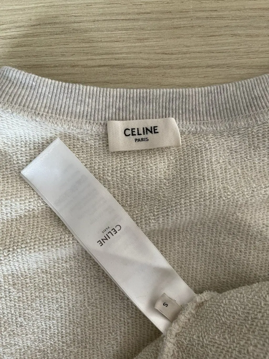 Celine Triomphe Grey Cotton Knitwear Grey Cotton Very good - Inside View