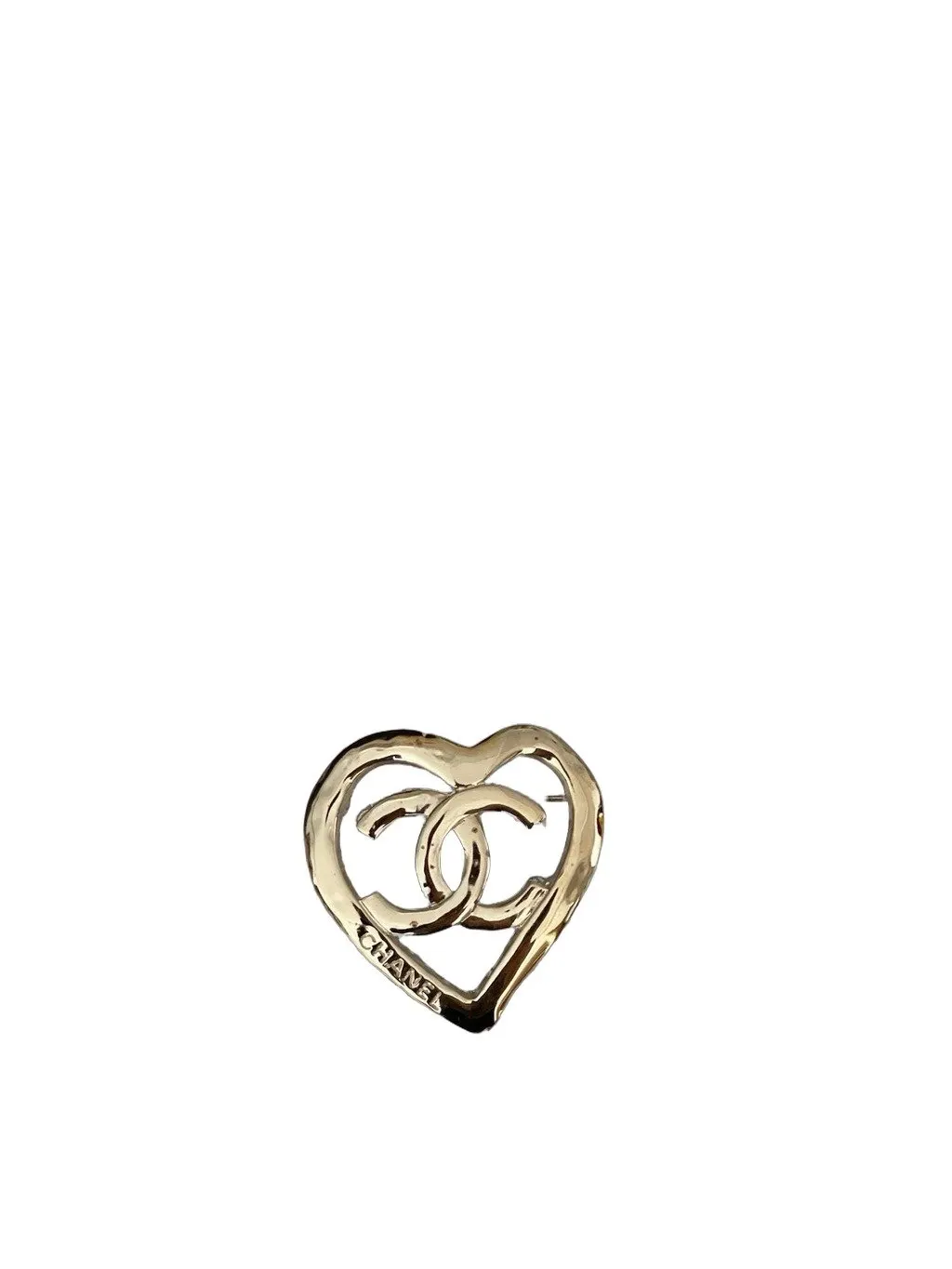Chanel Gold Plated Brooch Gold Very good - Front View