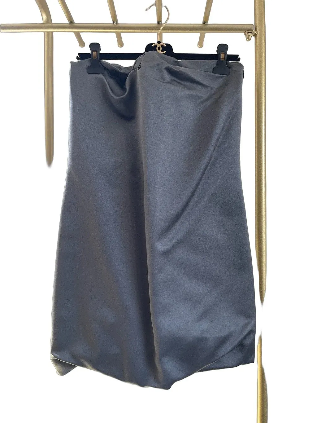 Prada Grey Silk Dress Grey Silk Very good - Front View