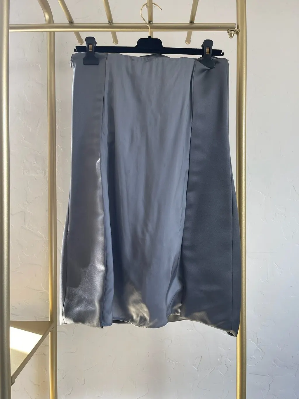 Prada Grey Silk Dress Grey Silk Very good - Back View