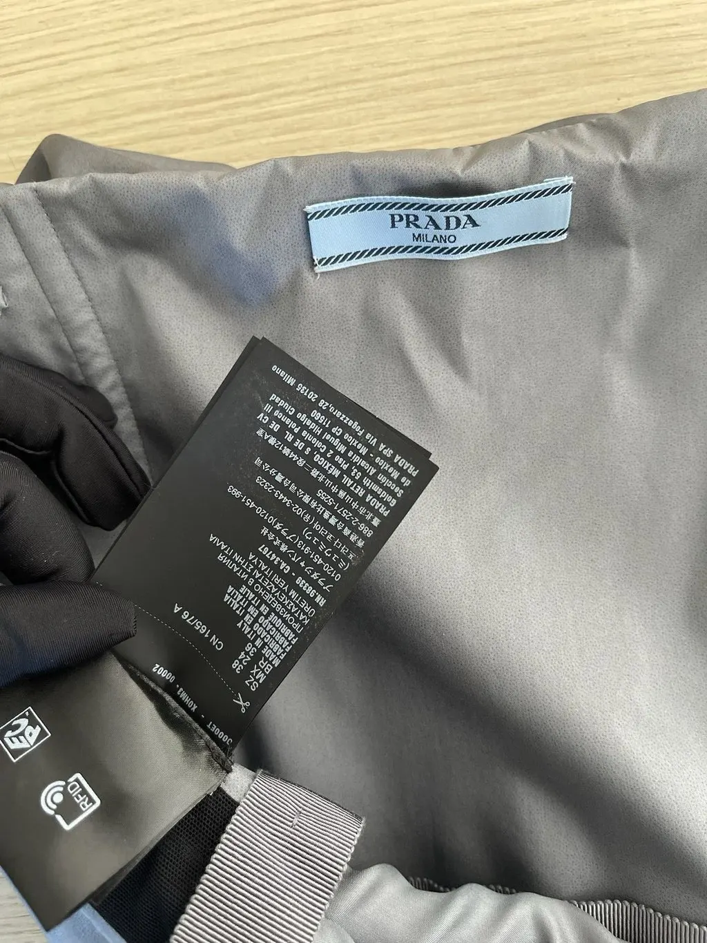 Prada Grey Silk Dress Grey Silk Very good - Inside View