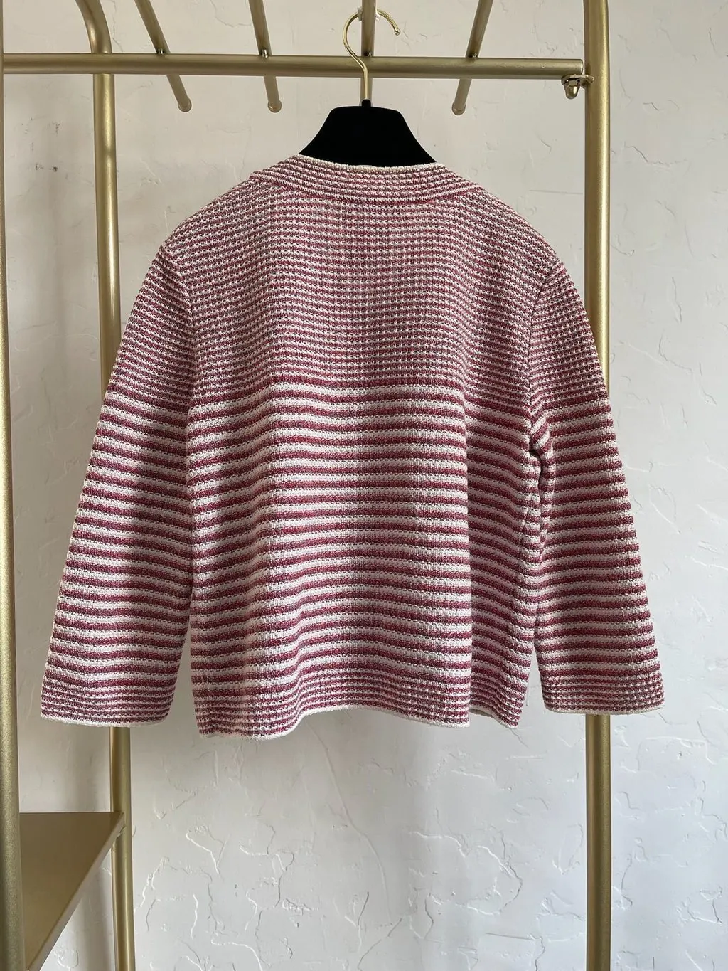 Chanel Tweed Jacket MultiColor Tweed Very good - Back View