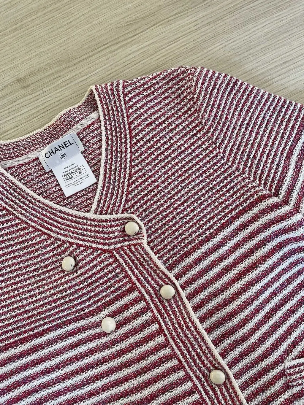 Chanel Tweed Jacket MultiColor Tweed Very good - Model View