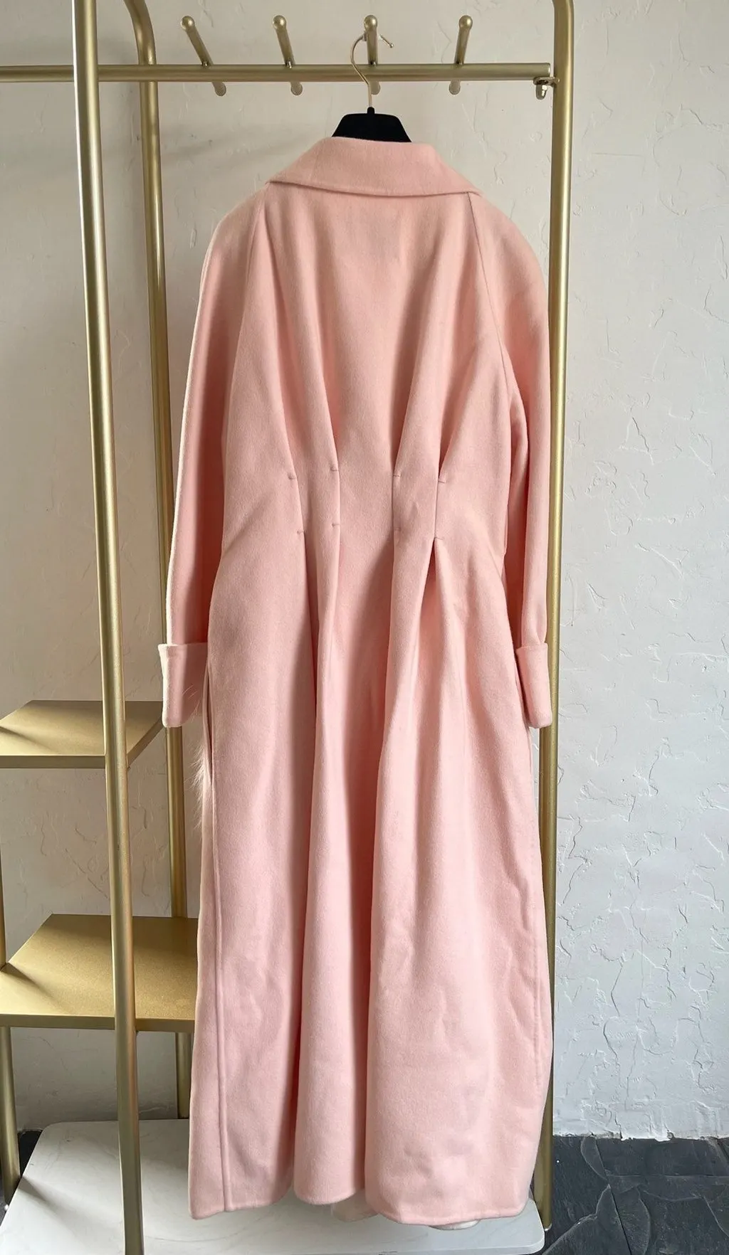 Fendi Beige Cashmere Coat Beige Cashmere Very good - Back View