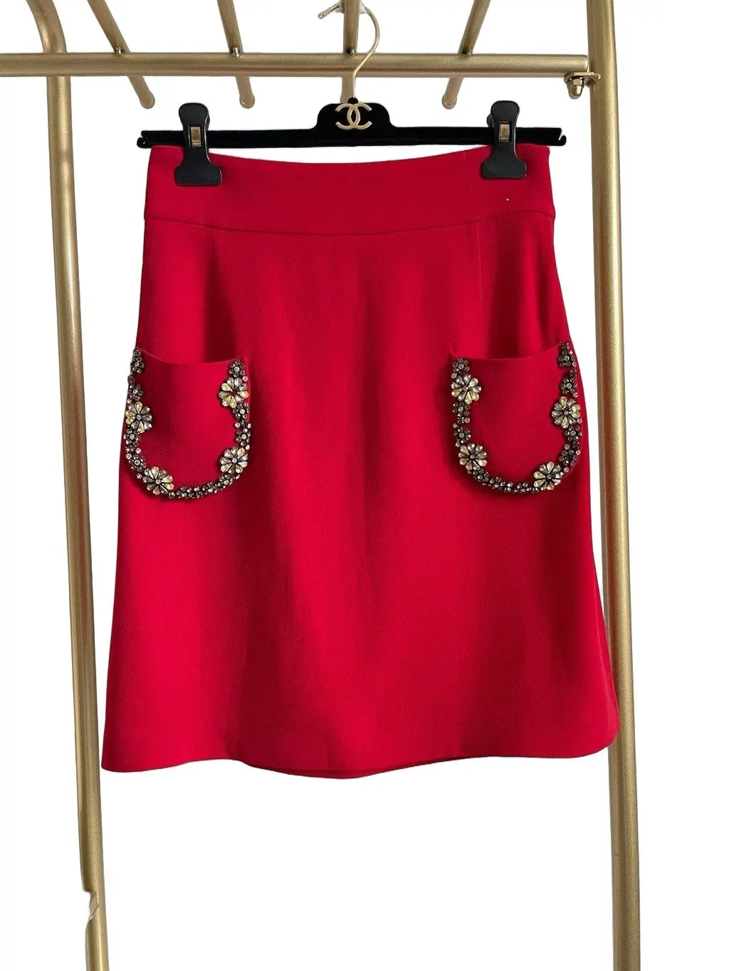 Miu Miu Pink Cotton Skirt Pink Cotton Very good - Front View