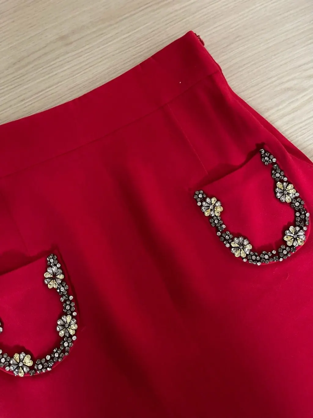 Miu Miu Pink Cotton Skirt Pink Cotton Very good - Model View