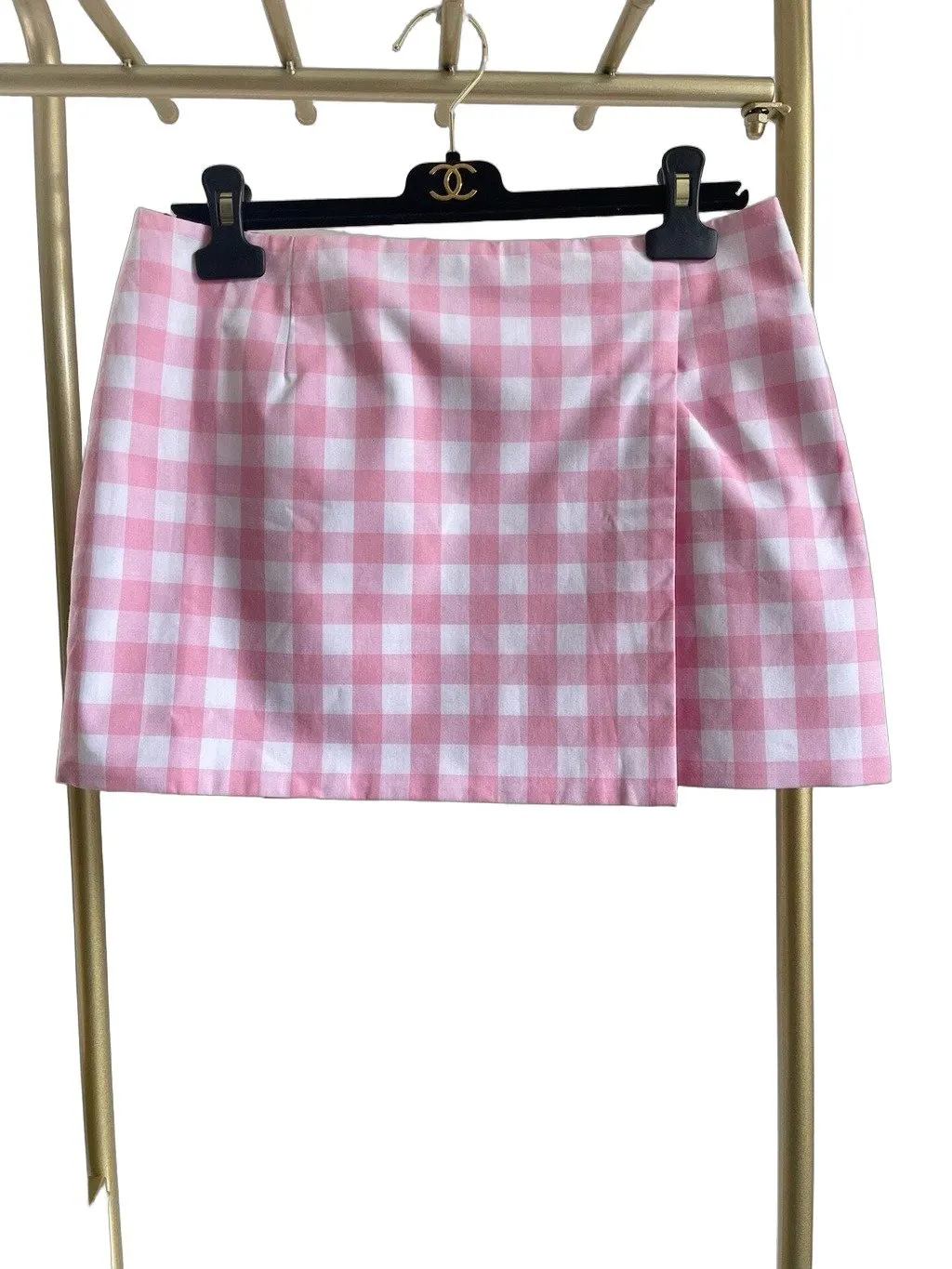 Prada Pink Cotton Skirt Pink Cotton Very good - Front View