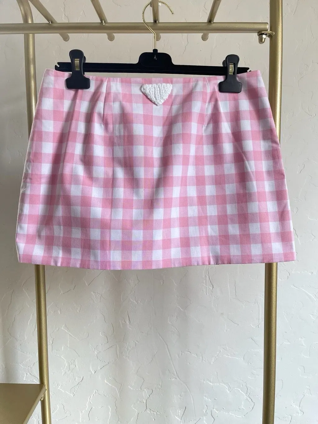 Prada Pink Cotton Skirt Pink Cotton Very good - Back View