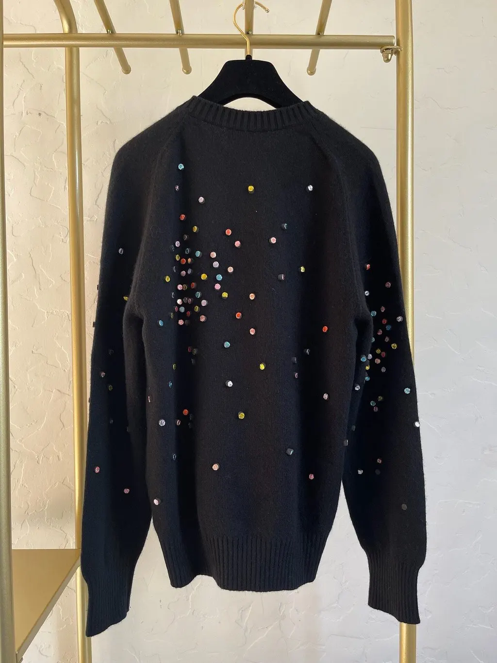 Chanel Black Wool Knitwear Black Wool Very good - Back View