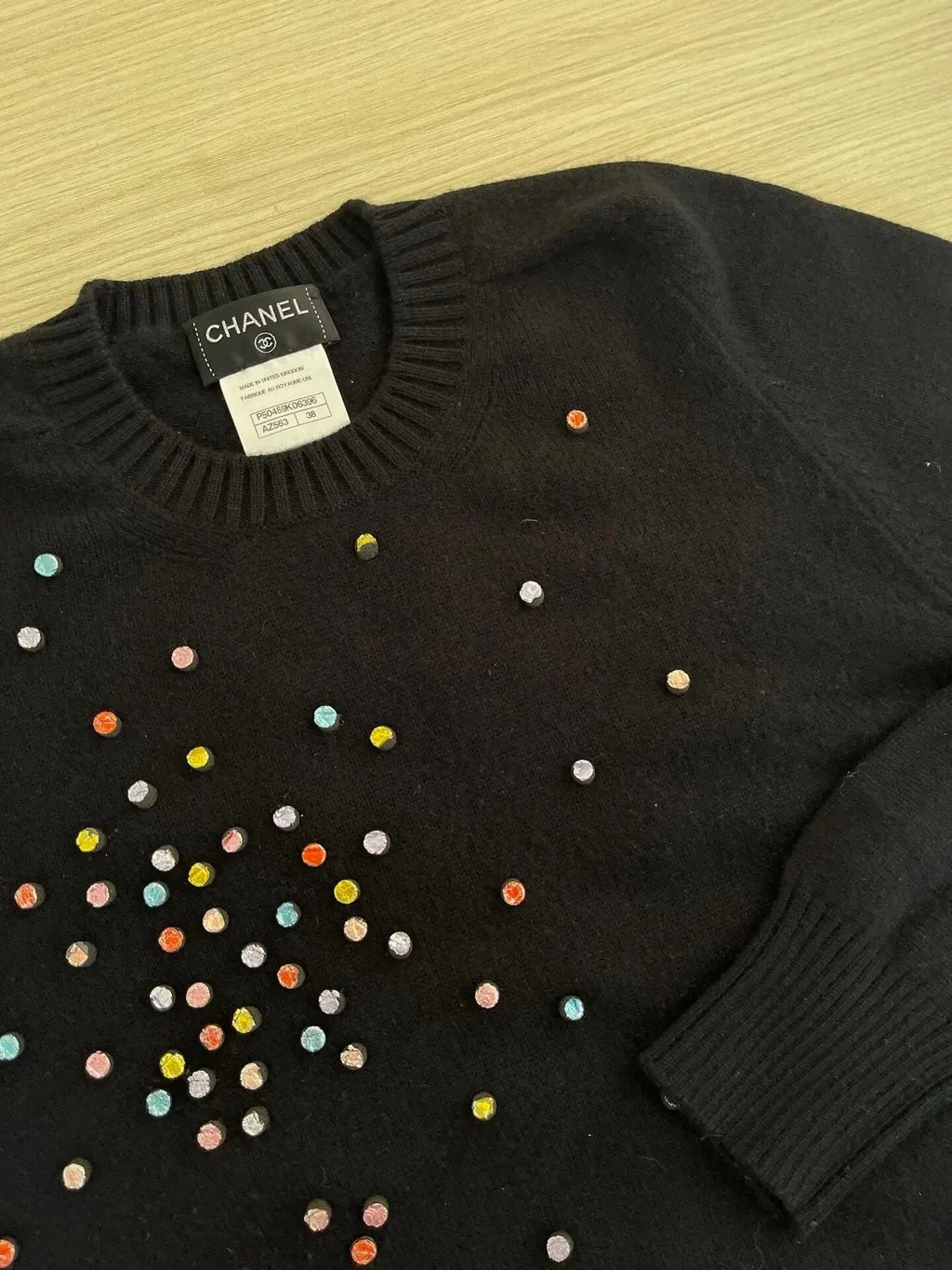 Chanel Black Wool Knitwear Black Wool Very good - Model View