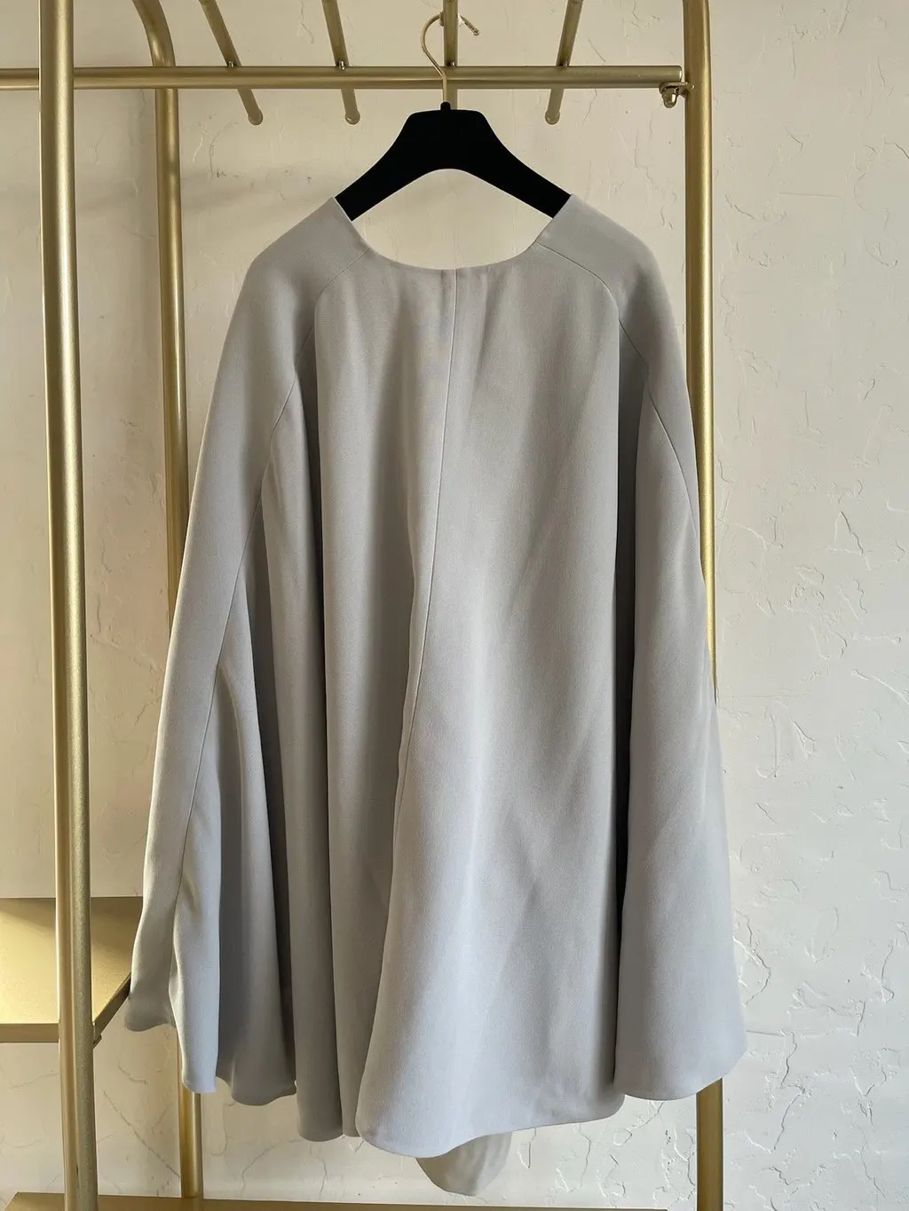 Valentino Grey Wool Dress Grey Wool Very good - Back View