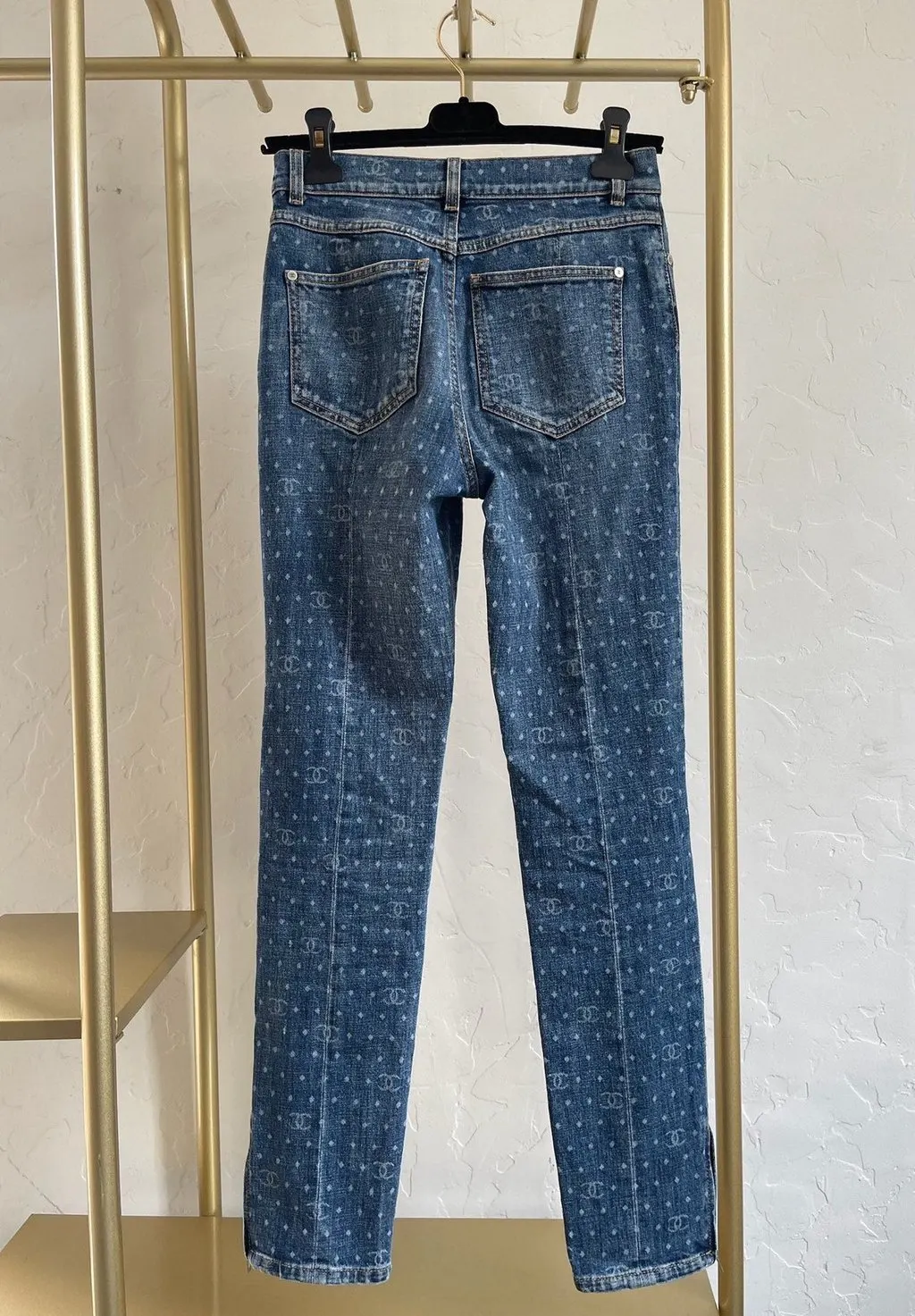 Chanel 23P Blue Denim - Jeans Blue Denim Very good - Back View