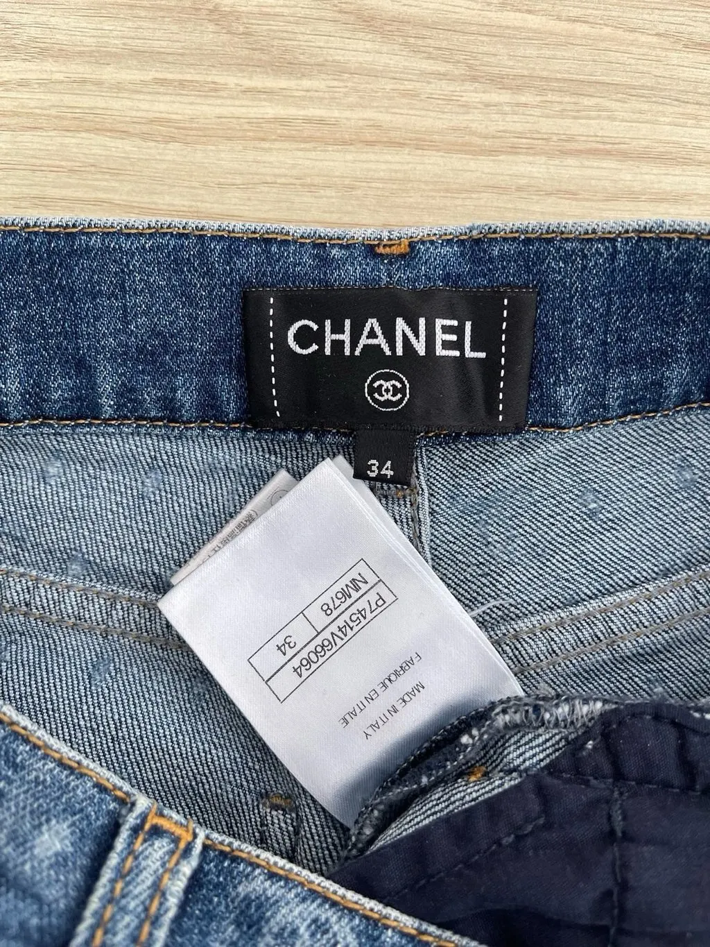 Chanel 23P Blue Denim - Jeans Blue Denim Very good - Inside View