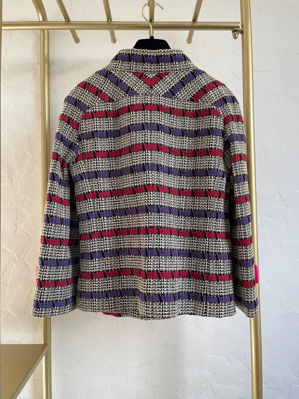 Chanel Ecru Tweed Jacket Ecru Tweed Very good - Inside View