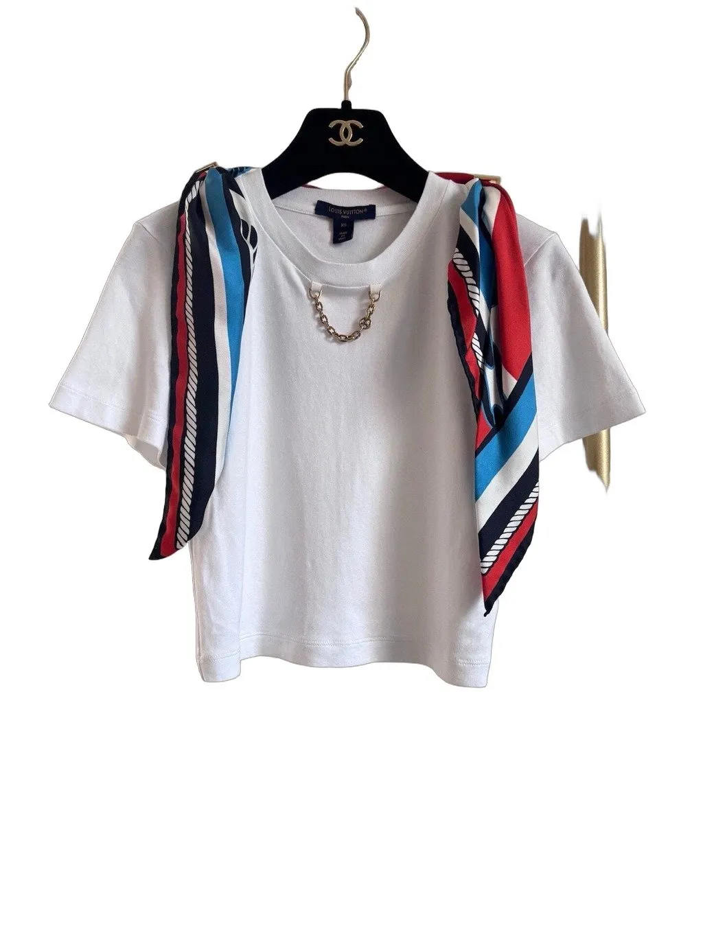 Louis Vuitton White Cotton Top White Cotton Very good - Front View