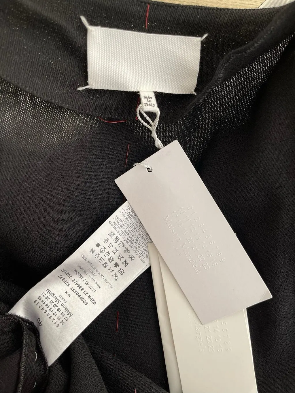 Maison Margiela Black Wool Dress Black Wool Very good - Inside View