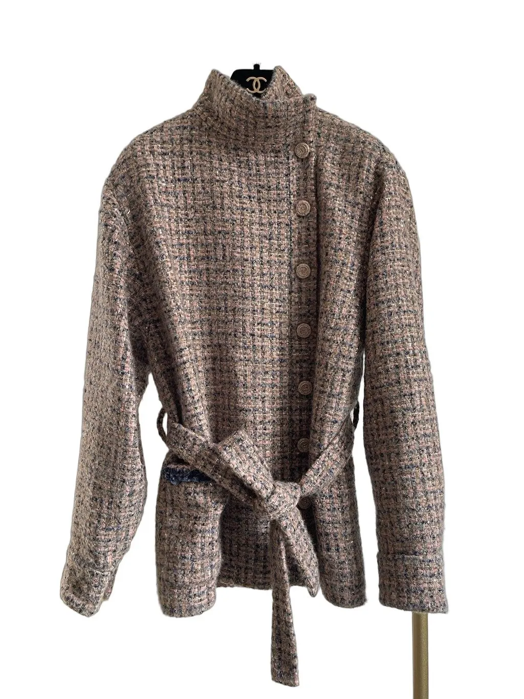 Chanel 24K Tweed Jacket MultiColor Tweed Very good - Front View
