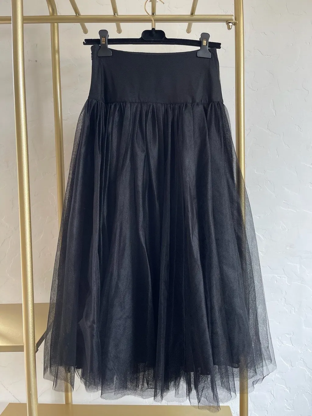 Dior Black Polyester Skirt Black Polyester Very good - Back View