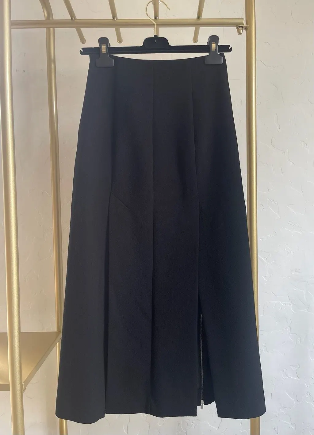 Maje Black Polyester Skirt Black Polyester Very good - Back View