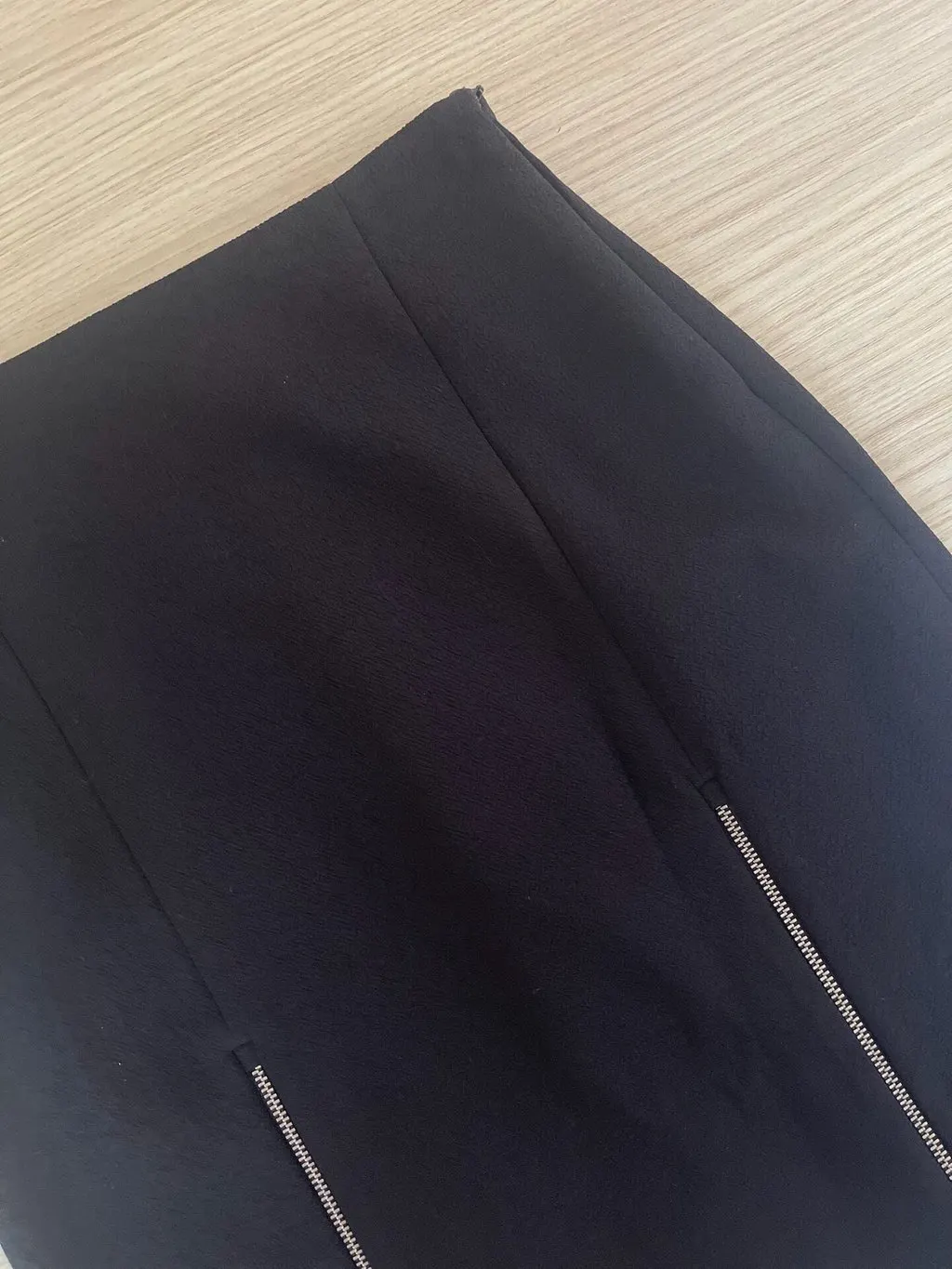 Maje Black Polyester Skirt Black Polyester Very good - Model View