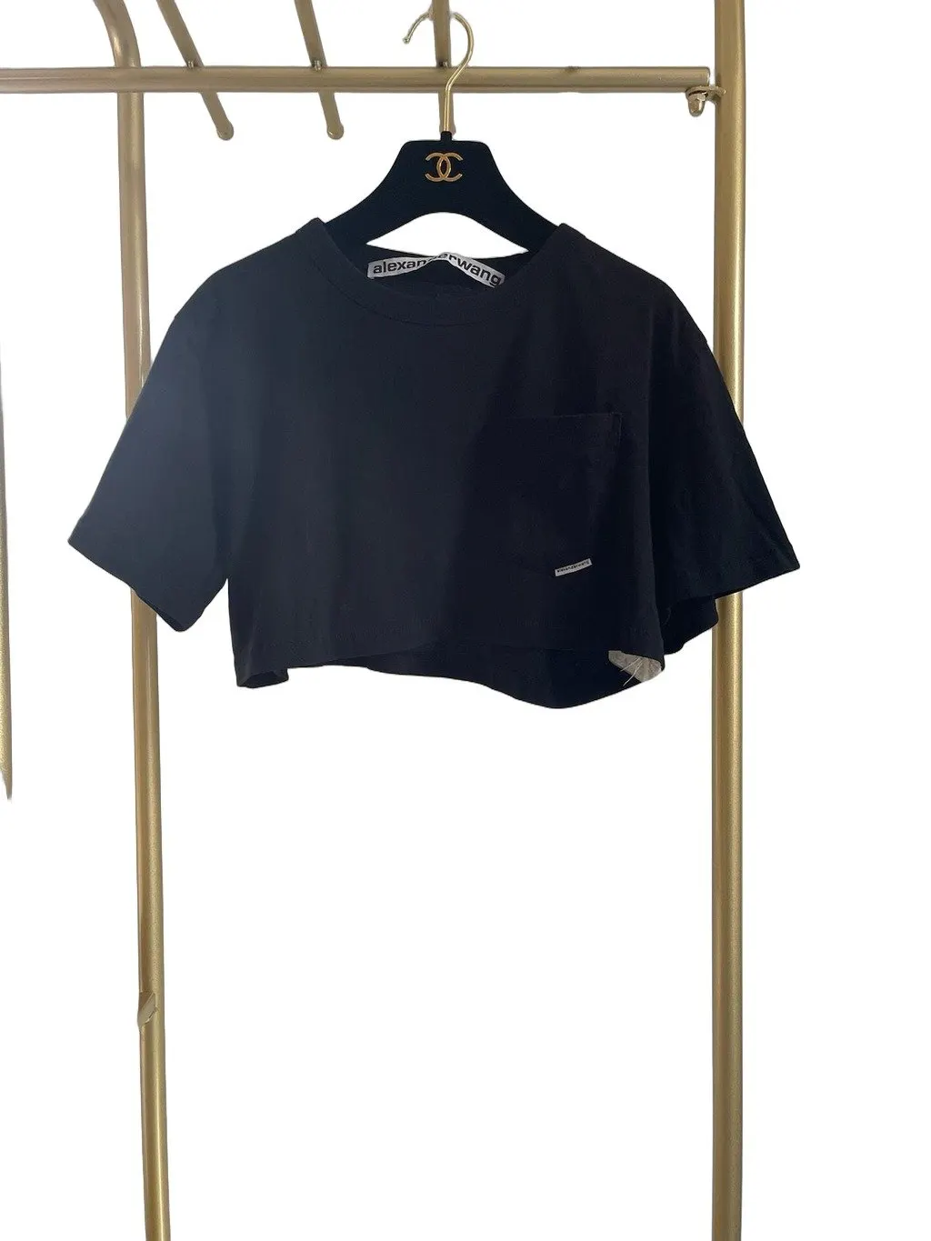 Alexander Wang Black Cotton Top Black Cotton Very good - Front View