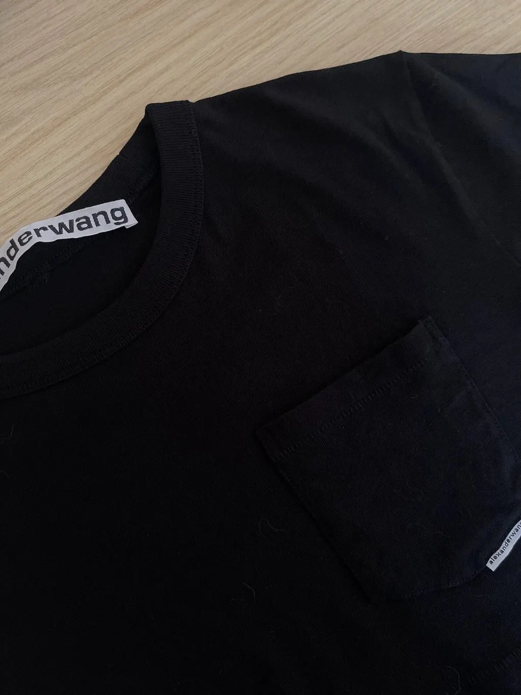 Alexander Wang Black Cotton Top Black Cotton Very good - Model View