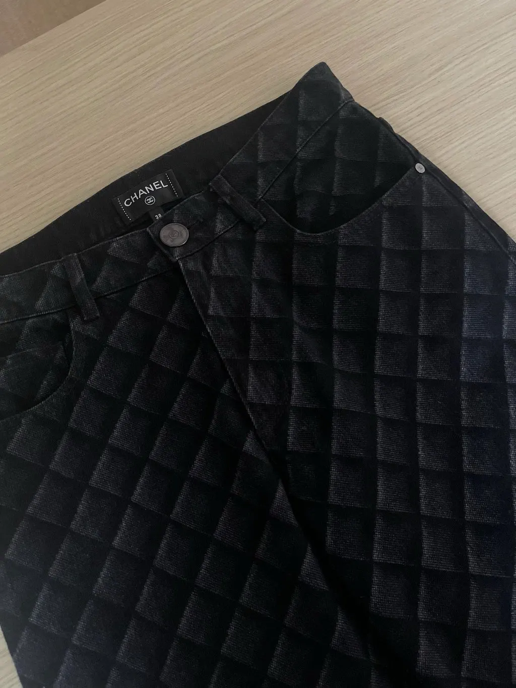 Chanel 22B Navy Denim - Jeans Navy Denim Very good - Model View