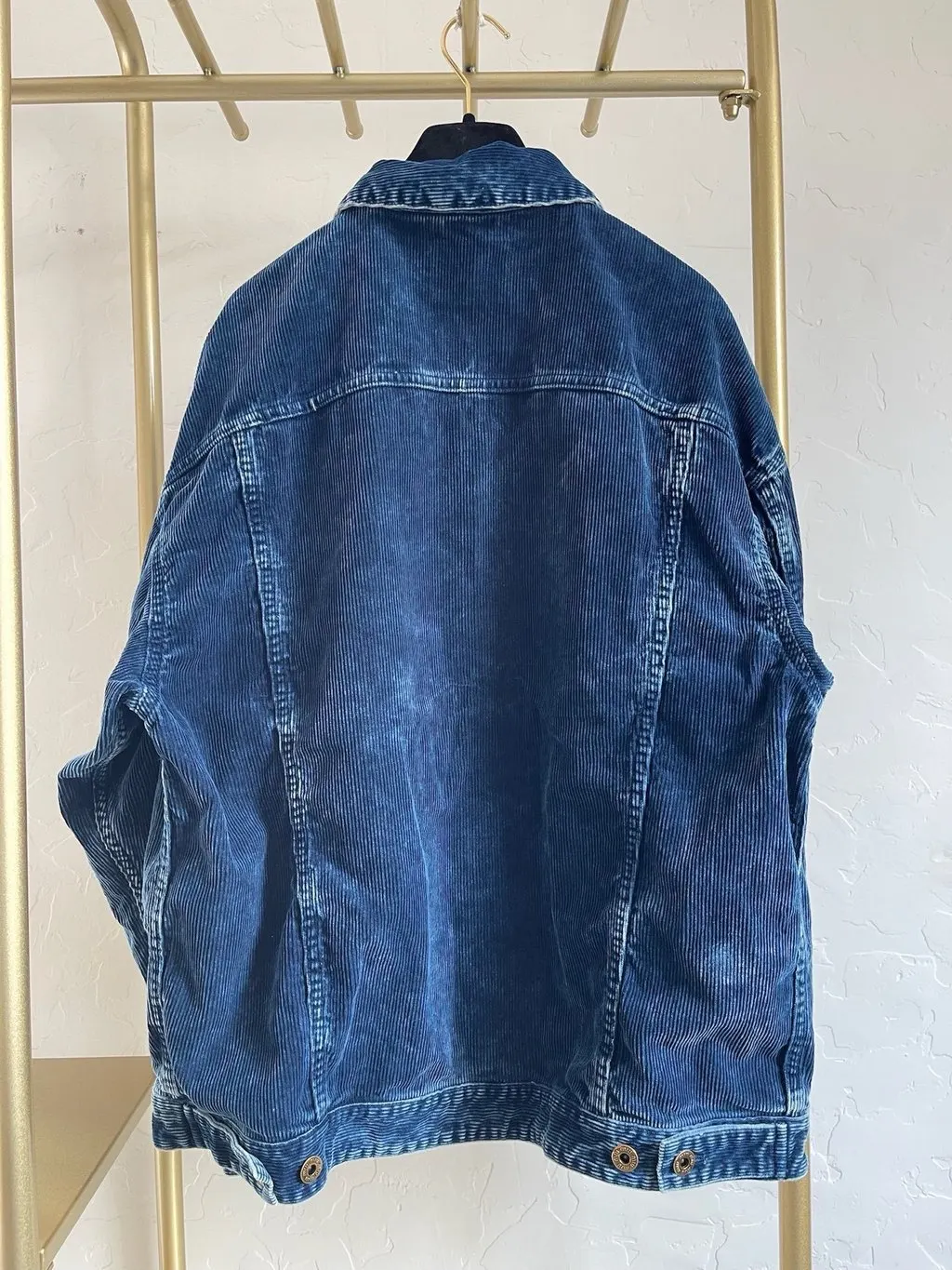 Miu Miu Blue Cotton Jacket Blue Cotton Very good - Back View