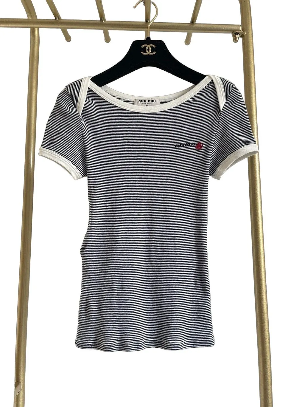 Miu Miu Viscose Top MultiColor Viscose Very good - Front View