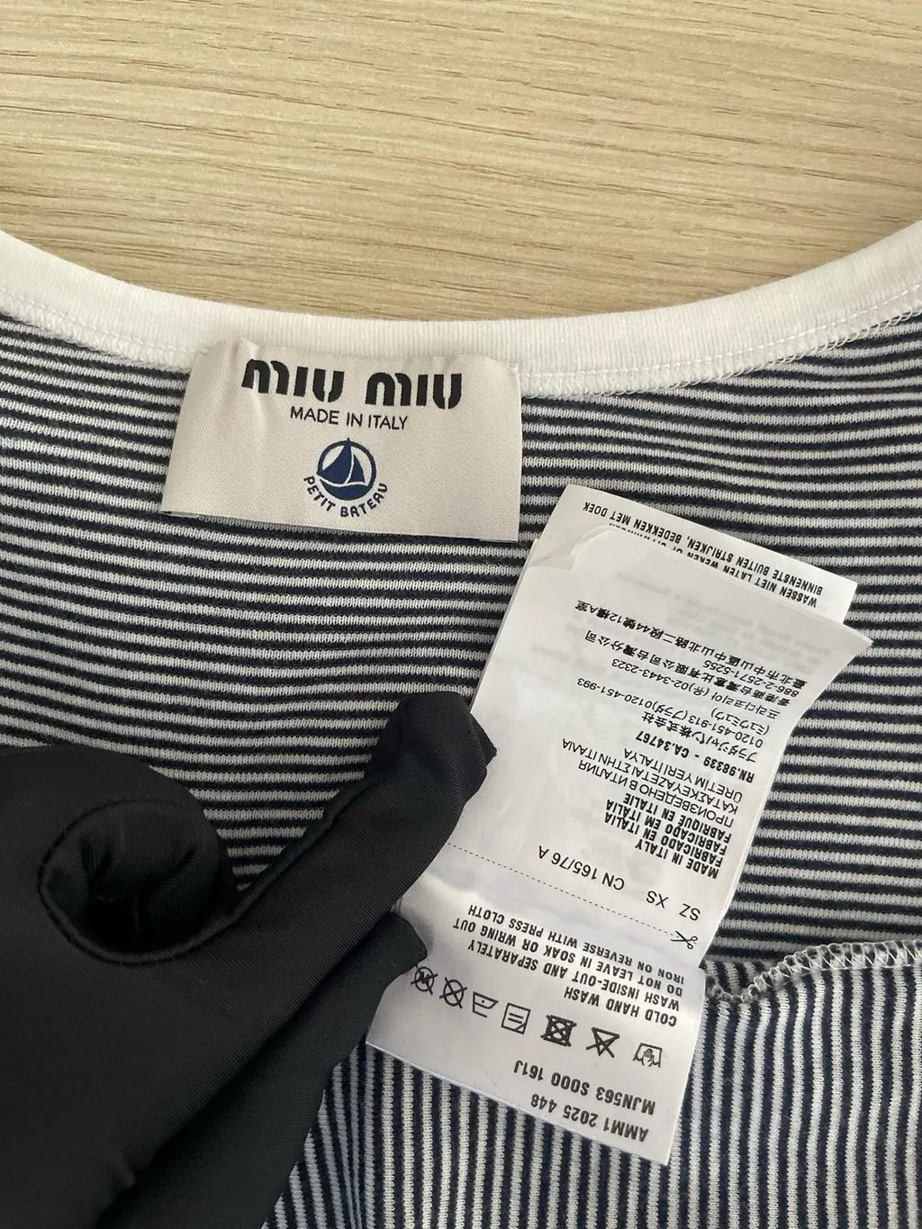 Miu Miu Viscose Top MultiColor Viscose Very good - Inside View
