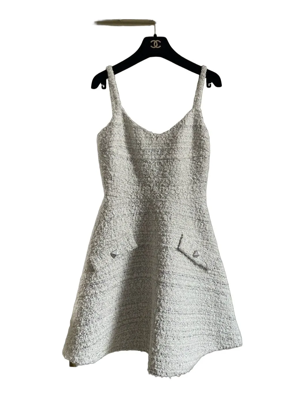 Valentino White Cotton Dress White Cotton Very good - Front View