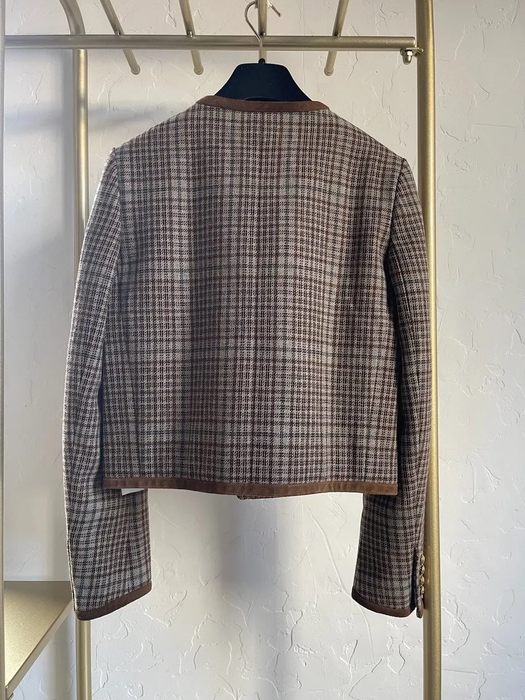 Celine Tweed Jacket MultiColor Tweed Very good - Back View
