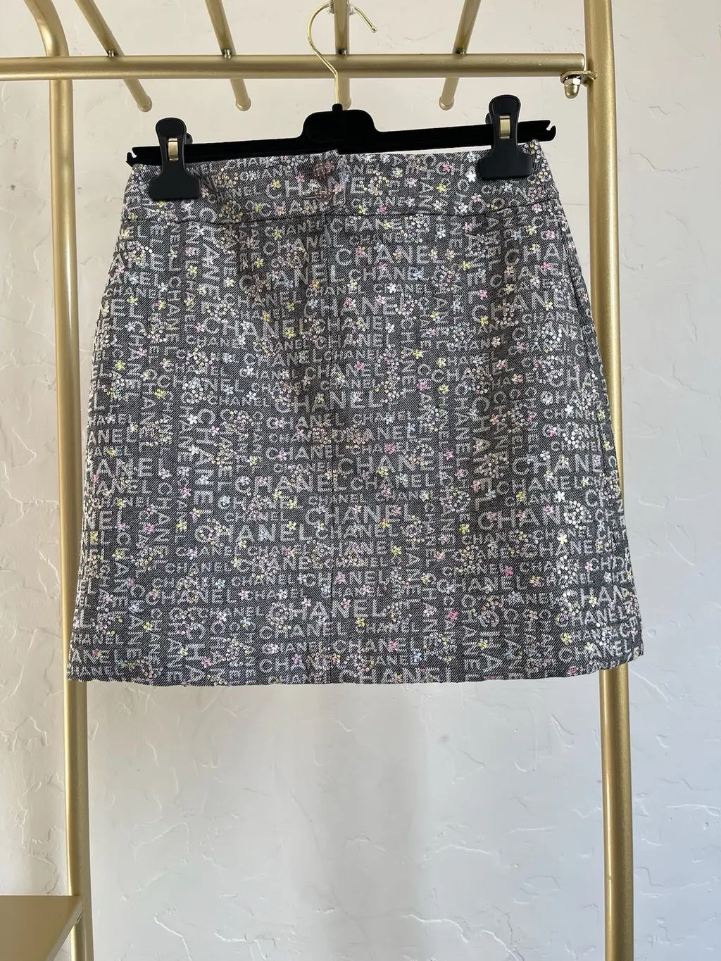 Chanel 24C Blue Denim Skirt Blue Denim Very good - Inside View