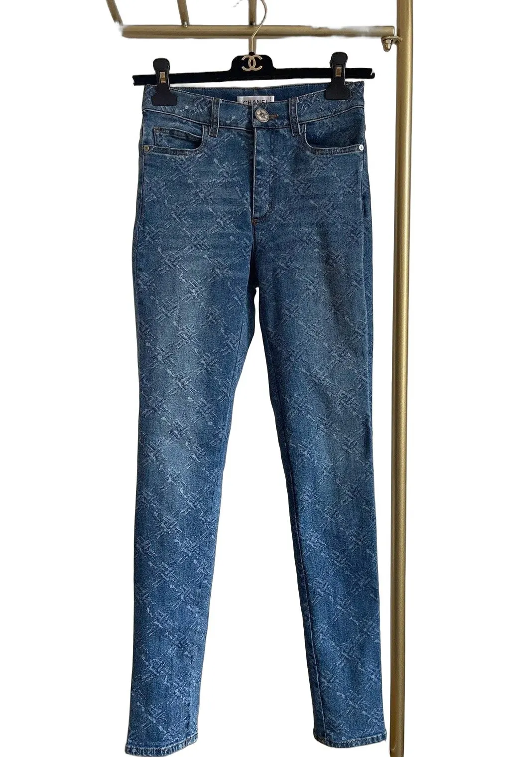 Chanel Blue Denim Jeans Blue Denim Very good - Front View