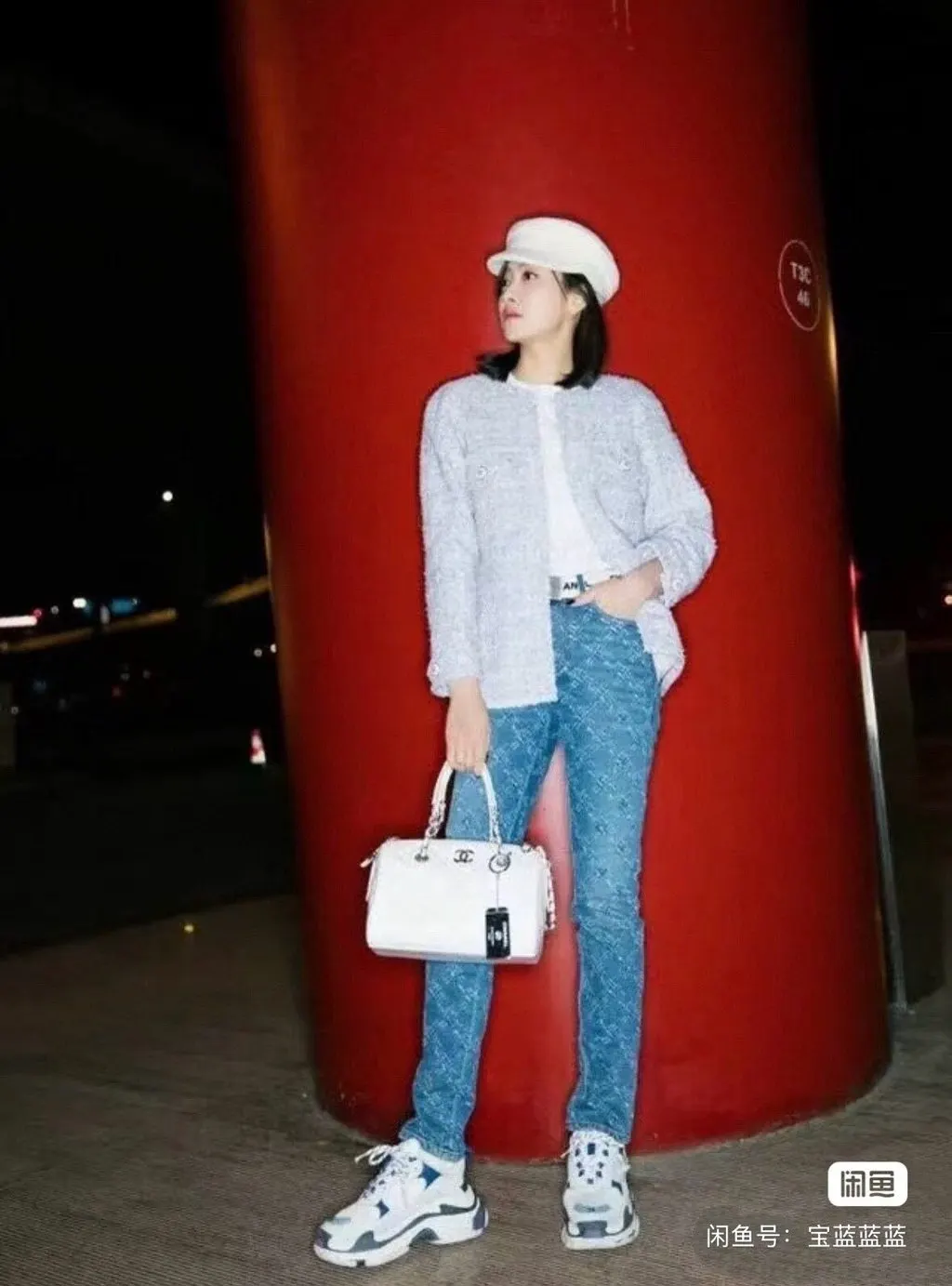 Chanel Blue Denim Jeans Blue Denim Very good - Box View