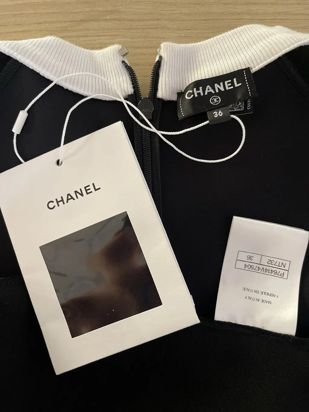 Chanel 24C Black Lace Top Black Lace Never worn, with tag - Inside View