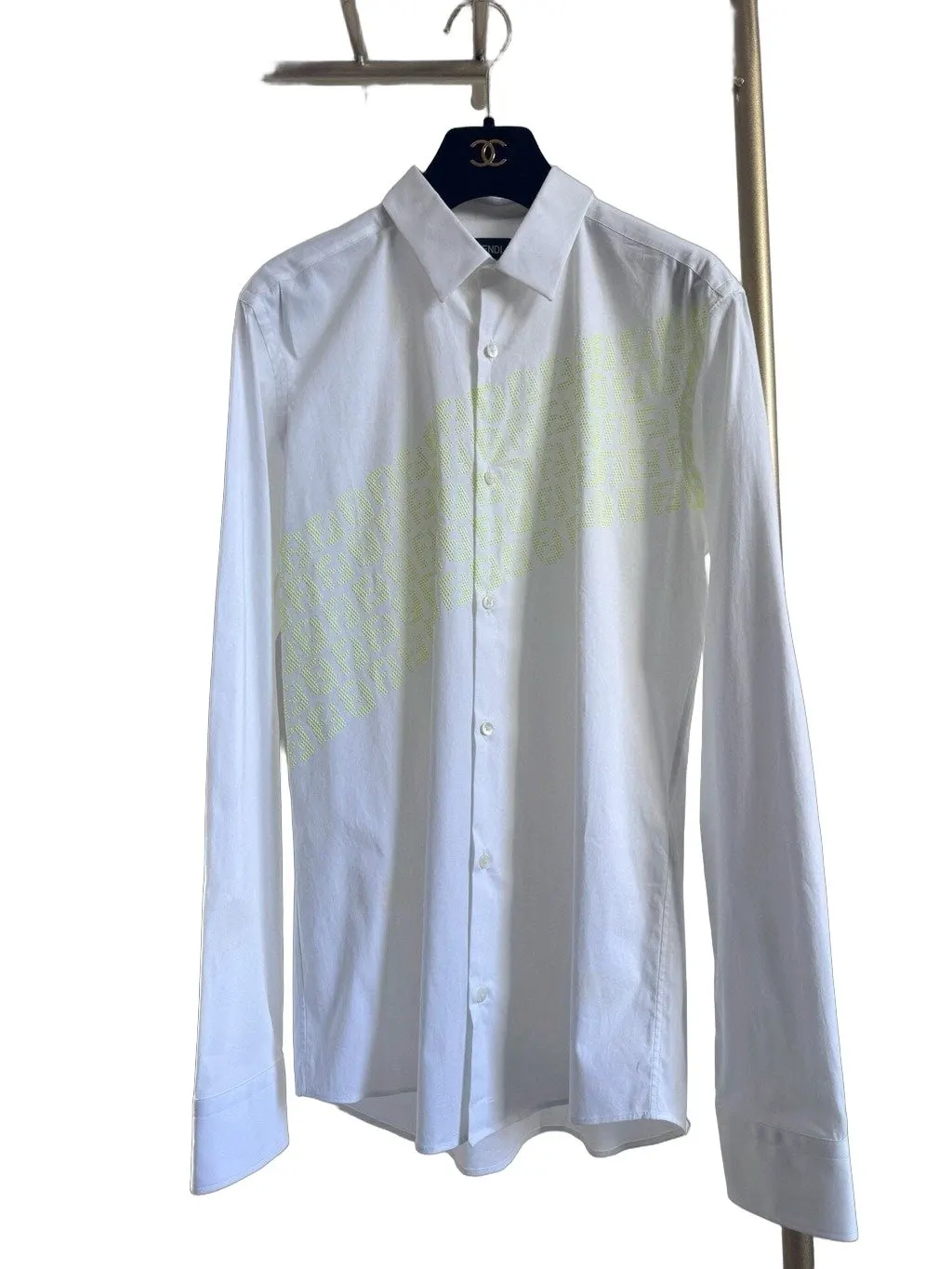 Fendi White Cotton Top White Cotton Very good - Front View