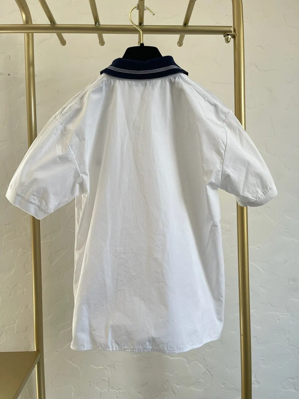 Miu Miu White Cotton Top White Cotton Very good - Back View