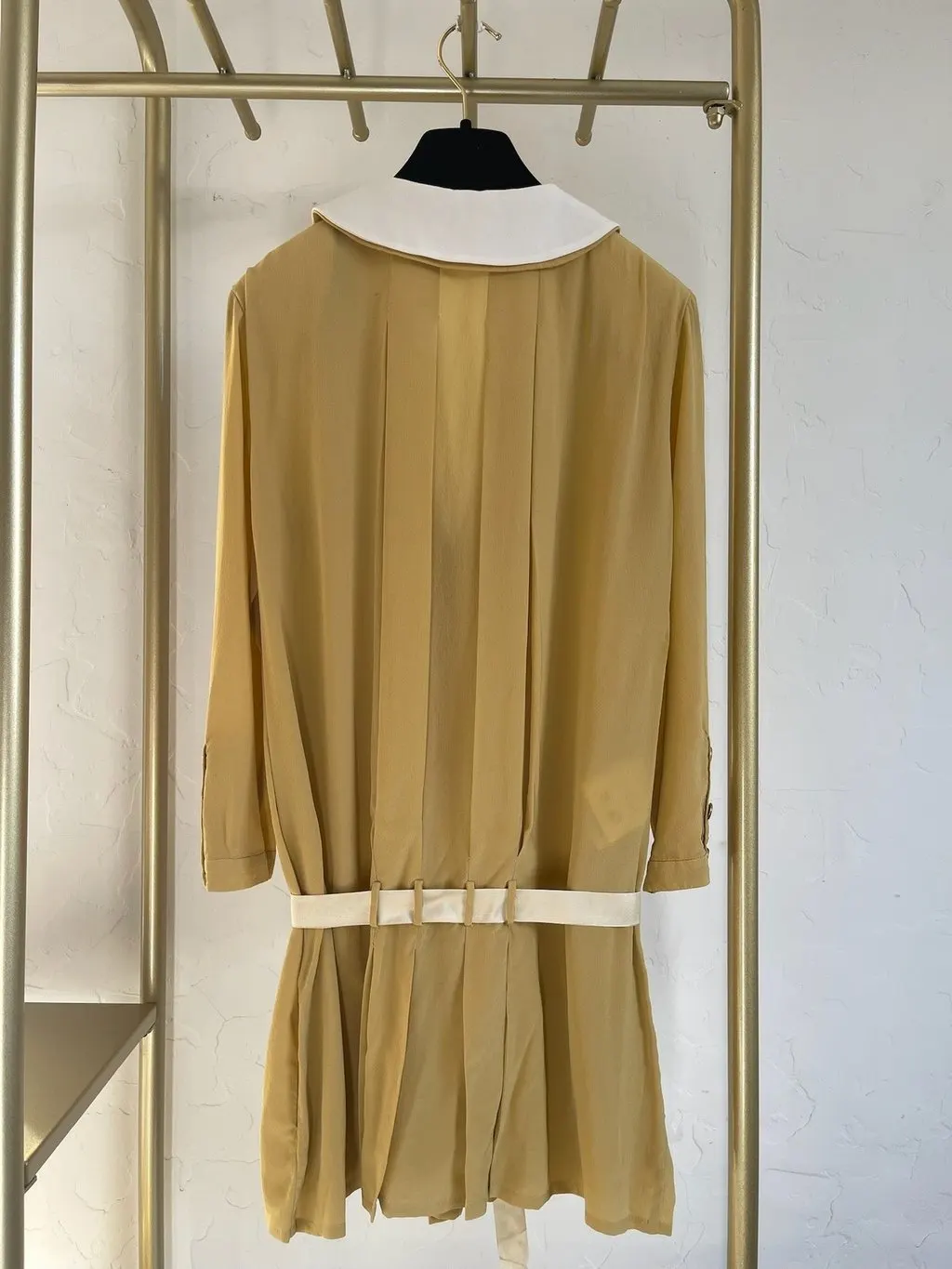 Miu Miu Yellow Silk Dress Yellow Silk Very good - Inside View