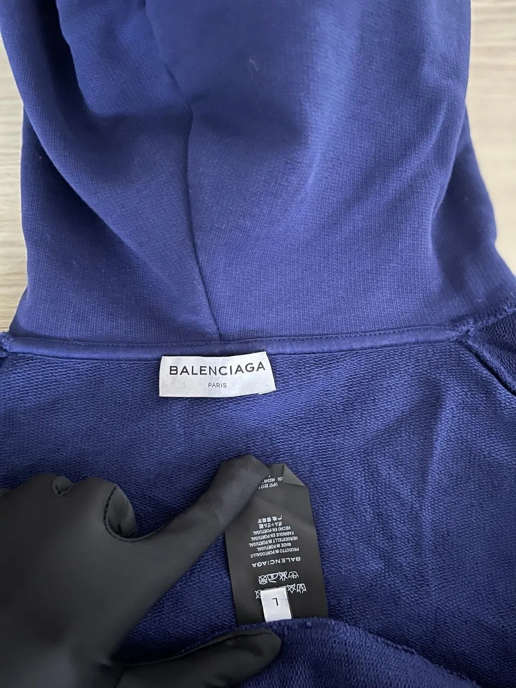 Balenciaga Blue Cotton Knitwear Blue Cotton Very good - Inside View