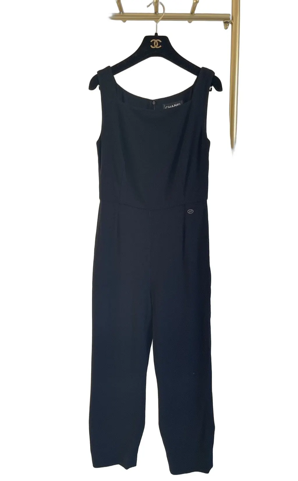 Chanel Black Cotton Jumpsuit Black Cotton Very good - Front View
