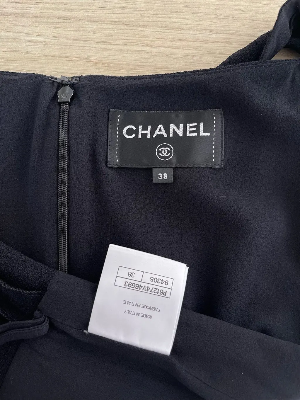 Chanel Black Cotton Jumpsuit Black Cotton Very good - Inside View