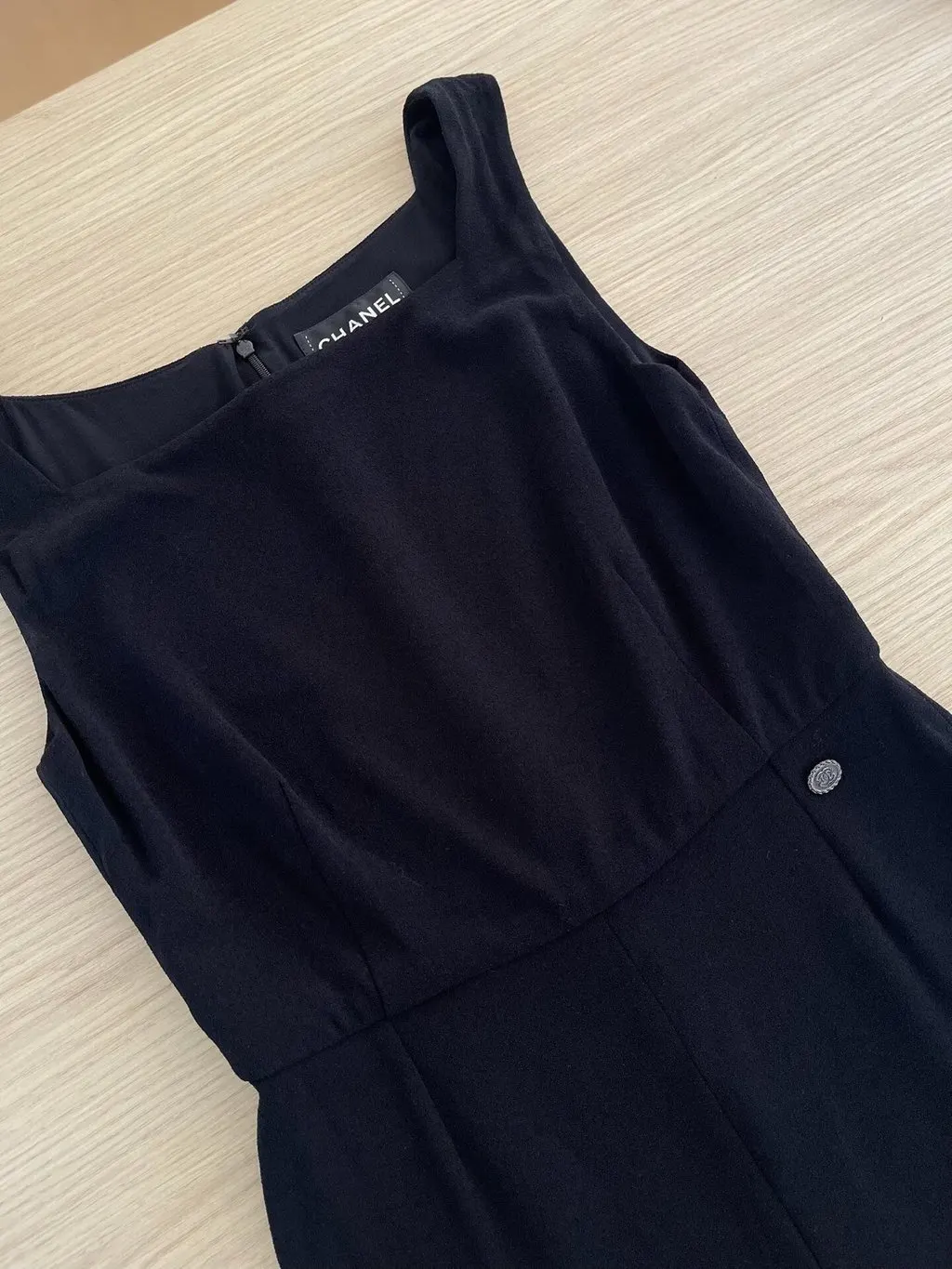 Chanel Black Cotton Jumpsuit Black Cotton Very good - Model View