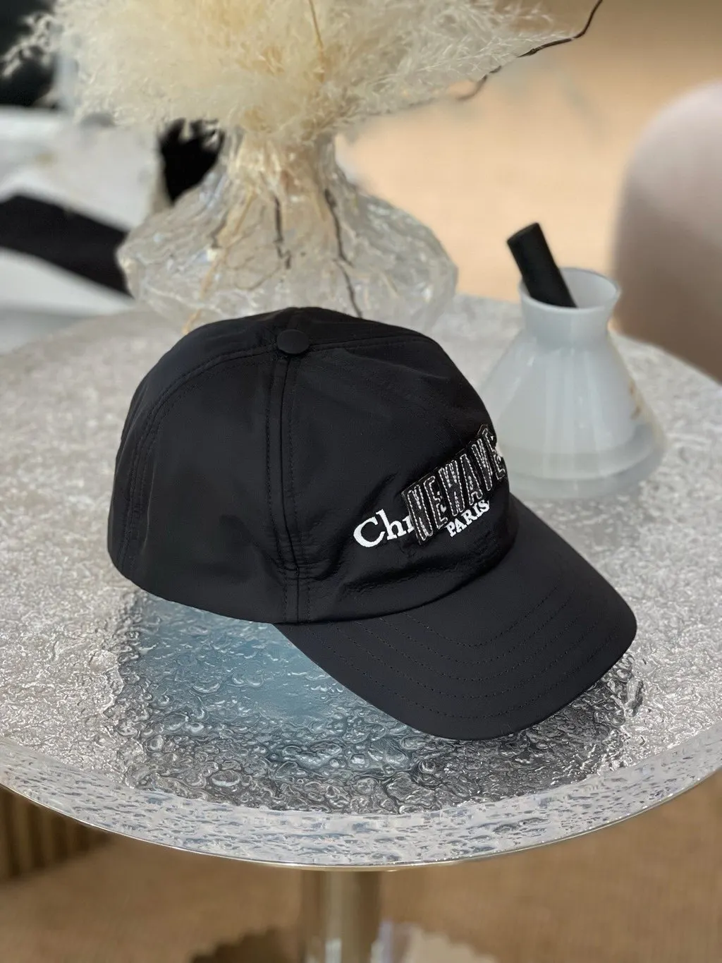 Dior Black Cotton Hat Black Cotton Very good - Back View