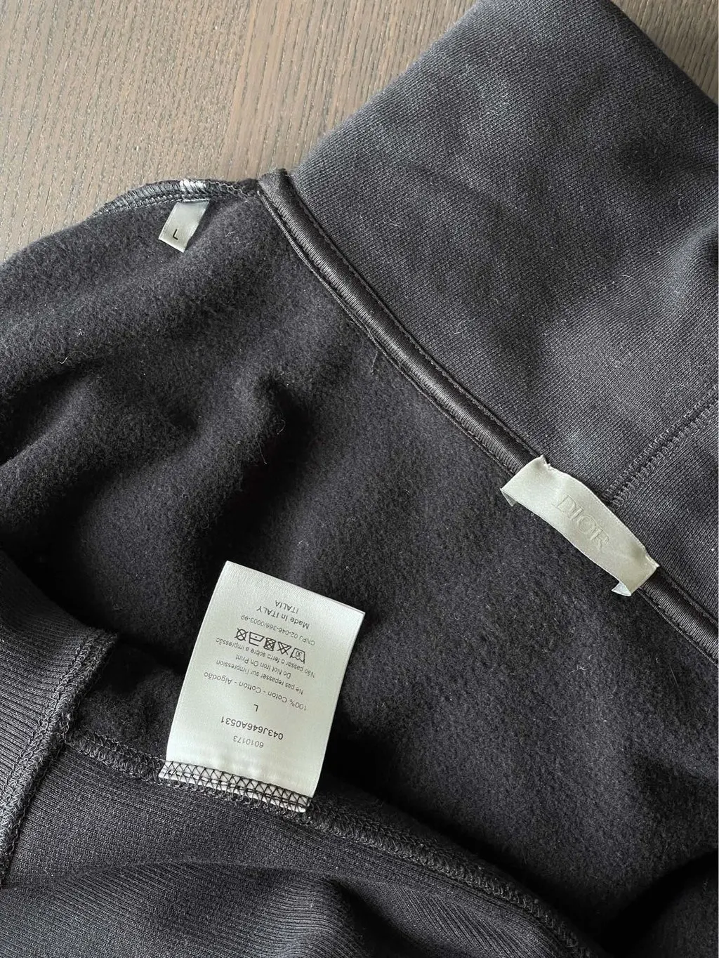 Dior Black Cotton Top Black Cotton Very good - Inside View