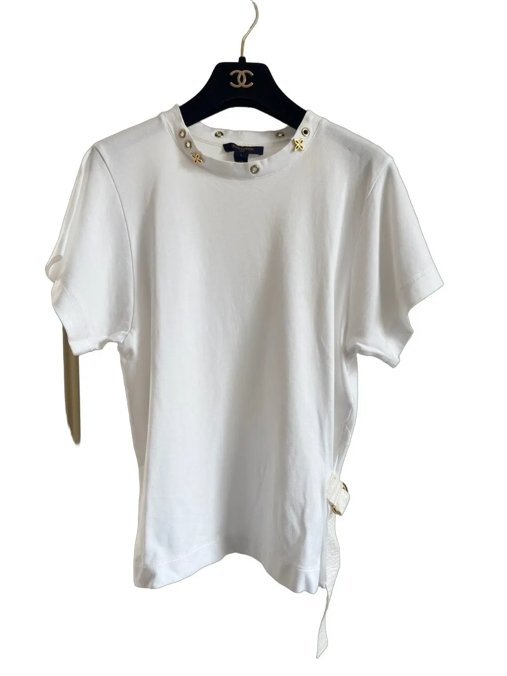 Louis Vuitton White Cotton Top White Cotton Very good - Front View